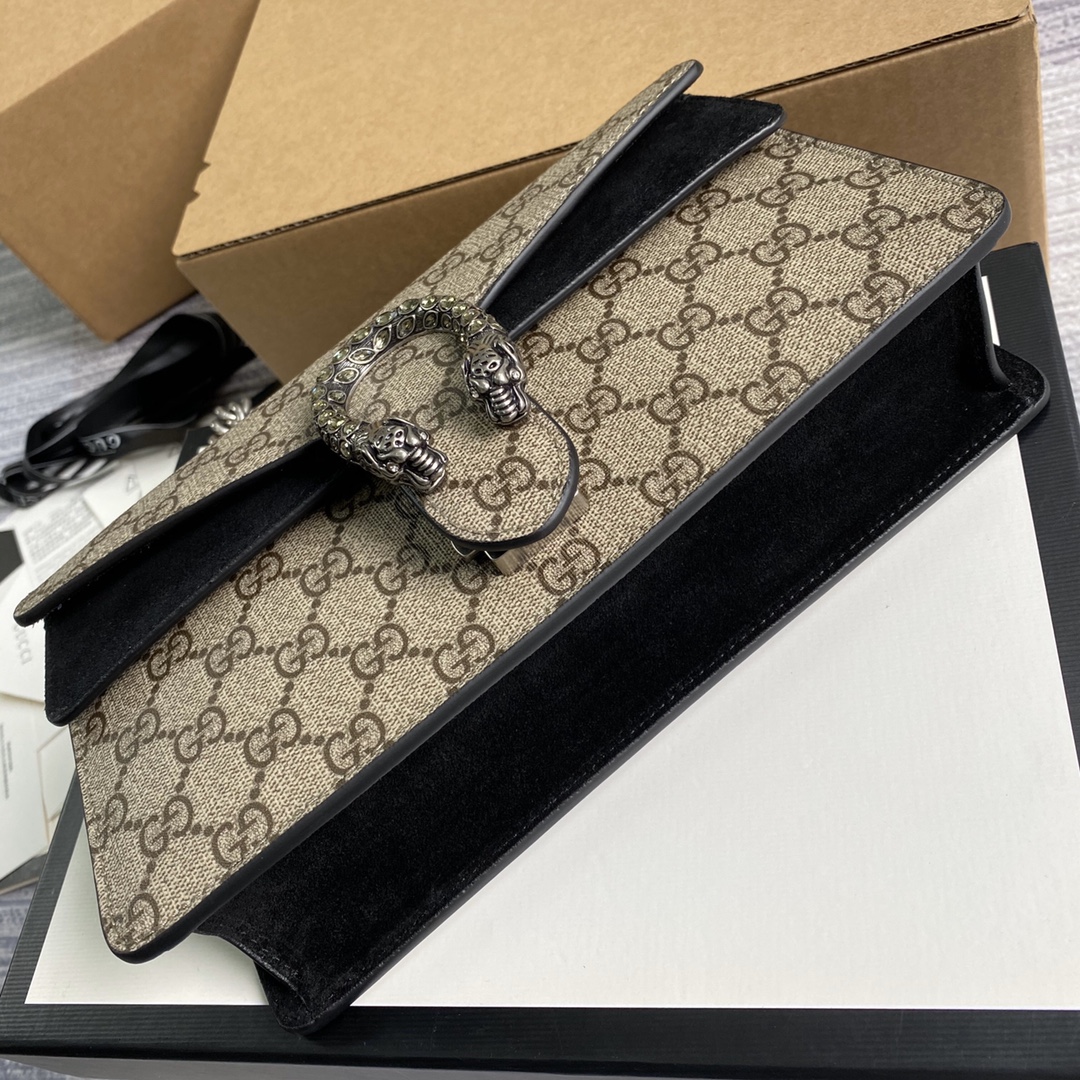 Gucci Dionysus GG Small Shoulder Bag 499623 Black